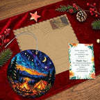 Camping Christmas Ornament, Starry Night Outdoor Decor, Camper Gift in Camping, alternate view 5
