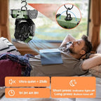 Camping Fan - 20000mAh Battery Powered Fan Rechargeable with LED Lantern - Portable Outdoor Tent Fans with, alternate view 3