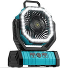 Camping Fan - 20000mAh Battery Powered Fan Rechargeable with LED Lantern - Portable Outdoor Tent Fans with