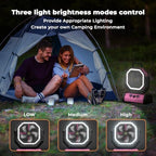 Camping Fan - 20000mAh Battery Powered Fan Rechargeable with LED Lantern - Portable Outdoor Tent Fans with, alternate view 5