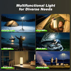 Camping Lights with Remote & Stand 6 Ft, 14000 mAh Rechargeable Camping Lantern Tent Light, 6000 Lumen Work, alternate view 5