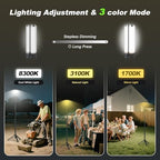Camping Lights with Remote & Stand 6 Ft, 14000 mAh Rechargeable Camping Lantern Tent Light, 6000 Lumen Work, alternate view 6
