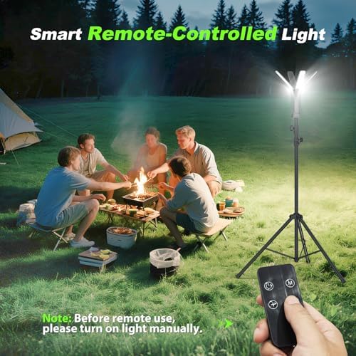 Camping Lights with Remote & Stand 8.2 Ft,14000 mAh Rechargeable Camping Lantern Tent Light, 6000 Lumen Magnetic, alternate