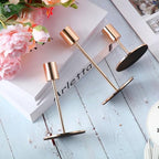 Candle Holders Bulk Taper Candlesticks Holders Set Modern Decorative Metal Candelabras for Wedding Anniversary, alternate