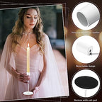 Candle Holders Bulk Taper Candlesticks Holders Set Modern Decorative Metal Candelabras for Wedding Anniversary, alternate