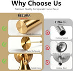 Candlestick Holders, Taper Candle Holder for Candlesticks Gold Brass Vintage Candle Stick Candle Holders, alternate view 4