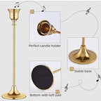 Candlestick Holders, Taper Candle Holder for Candlesticks Gold Brass Vintage Candle Stick Candle Holders, alternate view 5