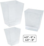 Candy Dish Set, 6 Clear Plastic Bowls, 3 Sizes in Small, Medium, Large in Clear, alternate view 3