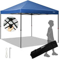 Canopy 10 X 10 Pop Up Canopy Tent, 1-Button Push Easy up, Blue in Blue