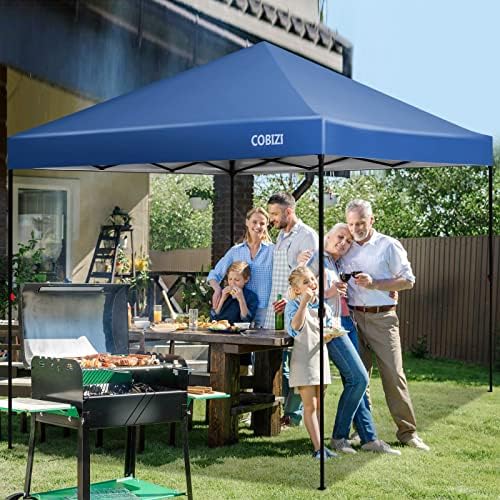 Canopy 10 X 10 Pop Up Canopy Tent, 1-Button Push Easy up, Blue in Blue, alternate view 2