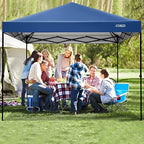 Canopy 10 X 10 Pop Up Canopy Tent, 1-Button Push Easy up, Blue in Blue, alternate view 7