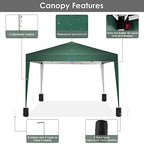 Canopy 10x10 Pop Up Canopy Tent Party Tents for Parties Weddings Backyard Waterproof Canopy Outdoor Commercial, alternate