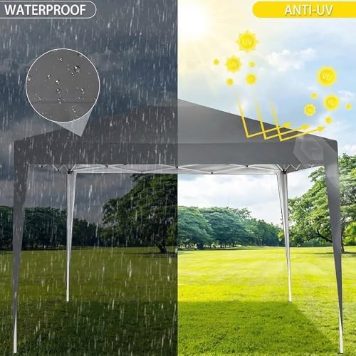 Canopy 10x10 Pop Up Canopy Tent Party Tents for Parties Weddings Backyard Waterproof Canopy Outdoor Commercial, alternate