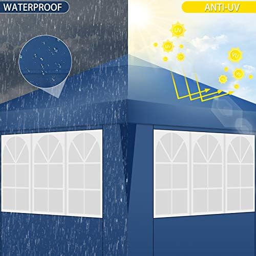 Canopy 10x10 Pop Up Canopy Tent with 4 Sidewalls Party Tents for Parties Weddings Backyard Waterproof Canopy, alternate view