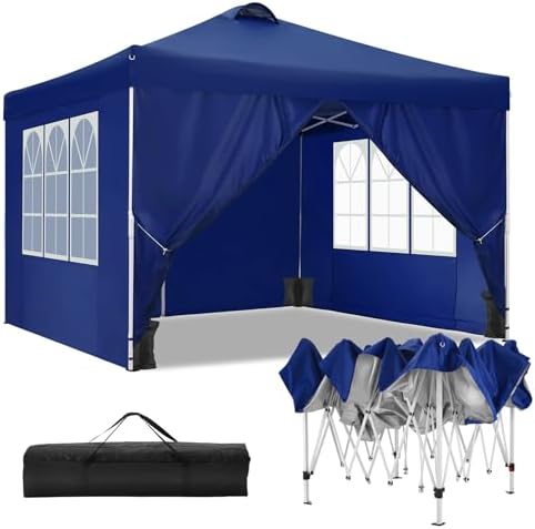 Canopy 10x20 Pop Up Canopy Tent with 6 Sidewalls, One Push Party Tents for Parties Outdoor Wedding Waterproof