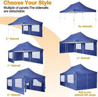 Canopy 10x20 Pop Up Canopy Tent with 6 Sidewalls, Waterproof Commercial Canopy Ez Outdoor Instant Gazebo Easy to, alternate