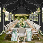 Canopy 10x30 Pop Up Canopy Tent with Sidewalls, Waterproof Commercial Canopy Ez Outdoor Instant Gazebo UV, alternate view 2