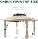 Canopy Cover Compatible with ABC 13x13 Pop Up Gazebo Frame, alternate view 3