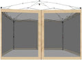 Canopy Mosquito Net for 10x10 Pop up Canopy Tent, Frame Not Included, Beige in Beige