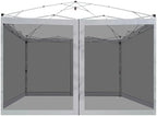 Canopy Mosquito Net for 10x10 Pop up Canopy Tent, Frame Not Included, Grey in Grey