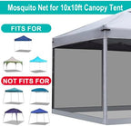 Canopy Mosquito Net for 10x10 Pop up Canopy Tent, Frame Not Included, Grey in Grey, alternate view 3