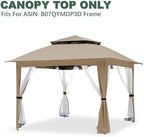 Canopy Replacement Top Compatible with SUNJOY 11x11 Pop Up Gazebo, alternate view 4