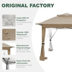 Canopy Replacement Top Compatible with SUNJOY 11x11 Pop Up Gazebo, alternate view 5