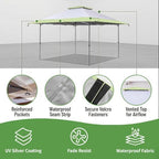 Canopy Replacement Top Cover, Canopy Cover ONLY, Green in Green, alternate view 4