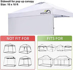 Canopy Sidewalls 10 * 10 ft 300D Sunwalls with Silver Coating UV Protection and Waterproof Oxford Cloth Suits, alternate view