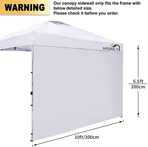 Canopy Sidewalls 10x10 ft, 3 Pack Pop Up Tent Walls, Waterproof & UV Protection 210D Oxford, Velcro Easy Install, alternate