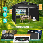 Canopy Tent 10x10, Easy Up 10x10 Pop Up Canopy for Party Camping, Party Tents with One Push Central Button Air, alternate