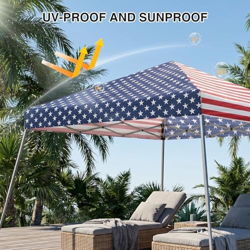 Canopy Tent, 10X10 FT Pop Up Canopy Outdoor Instant Tent Slant Legs with Carrying Bag, Portable Gazebo Shelter, alternate