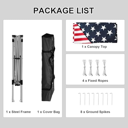Canopy Tent, 10X10 FT Pop Up Canopy Outdoor Instant Tent Slant Legs with Carrying Bag, Portable Gazebo Shelter, alternate