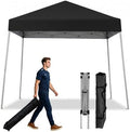 Canopy Tent, 10X10 FT Pop Up Canopy Outdoor Instant Tent Slant Legs with Carrying Bag, Portable Gazebo Shelter