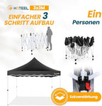 Canopy Tent 10x10 Pop Up Canopy with Sidewalls Waterproof & UPF 50+, Heavy Duty Commercial Instant Craft Fair, alternate view