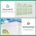 Canopy Tent 10x10 with Removable Sidewalls, White Tents for Parties Waterproof & UV Protection for Gazebo, alternate view 4