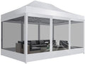 Canopy Tent 10x15 Heavy Duty Pop Up Canopy with Sidewalls Waterproof, Easy to Set up Gazebo with Mosquito