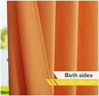 Canvas Outdoor Curtains Decor 95" Long for Patio Waterproof, Rustproof Grommet Outside/Indoor Window Drapes for, alternate