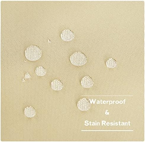 Canvas Patio Curtains Outdoor Waterproof, Rustproof Grommet Durable Thick Privacy Indoor/Outdoor Curtains &, alternate view 3