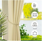 Canvas Patio Curtains Outdoor Waterproof, Rustproof Grommet Durable Thick Privacy Indoor/Outdoor Curtains &, alternate view 5