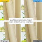Canvas Waterproof Outdoor Curtains for Patio 108 Inches Long, Machine Washable Rustproof Grommet Privacy Outdoor, alternate