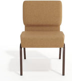 Caramel Fabric 21" W Stacking Church Chair, alternate view 6