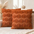 Caramel Fall Pumpkin Throw Pillow Covers 20x20 Inch in 20x20 Inch