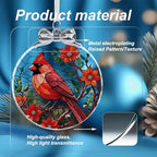 Cardinal Christmas Ornament Crystal Glass for Christmas Tree Décor - Red Cardinal Memorial Gifts - Sympathy, alternate view 2
