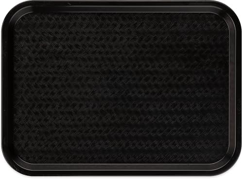 Carlisle Cafe Tray, Fast Food Restaurant Tray, 12 x 16, 1 Ct, Black (Pack of 12) in Negro, alternate view 4
