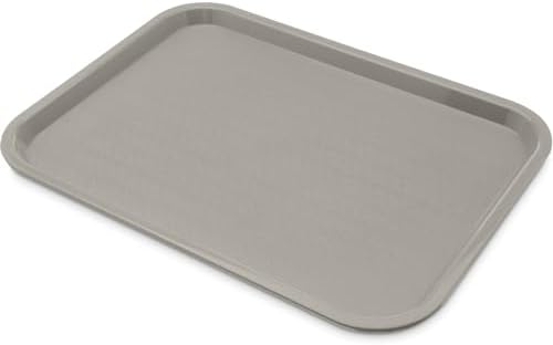 Carlisle Cafe Tray, Fast Food Restaurant Tray, 12 x 16, 1 Ct, Gray (Pack of 12) in Gris