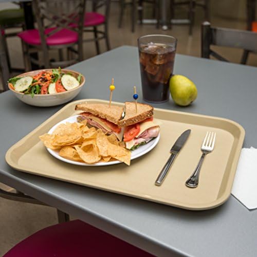 Carlisle Cafe Tray, Fast Food Restaurant Tray, 14 x 18, 1 Ct, Beige in Beige, alternate view 2