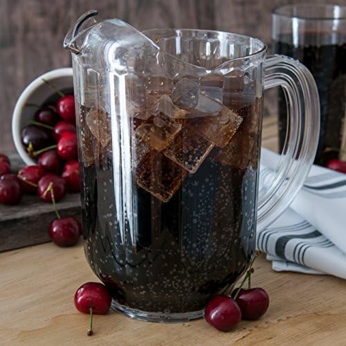 Carlisle Versapour Pitcher with Window, 60 oz Clear SAN Plastic in Clear, alternate view 3