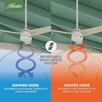 Cassius, Outdoor or Indoor, Ceiling Fan, 44 inch, Fresh White in Fresh White, alternate view 5