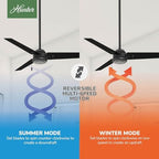 Cassius, Outdoor or Indoor, Ceiling Fan, 52 inch, Matte Black in Matte Black, alternate view 4